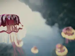 C4D水母游走动画工程文件 JELLYFISH ANIMATION