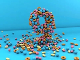 C4D视觉设计_C4D糖果数字