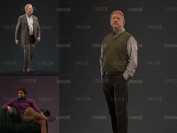 15个3D人物模型合集系列[MAX模型] Human Alloy Premium 3D-People Collection