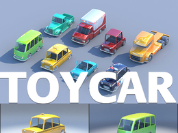 8个玩具汽车3D模型 Cubebrush – Toycar Pack