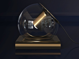 球形台灯C4D模型 The Globe Table Lamp