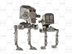 星球大战AT-ST步行者机器人模型 Star Wars AT-ST walker 3D model
