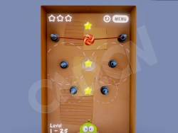 大眼绿色蛙跳绳子游戏盒C4D模型