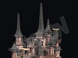 C4D香格里拉中式建筑模型 Kitbash3d-Shangri-La_BldgLG_J_grp