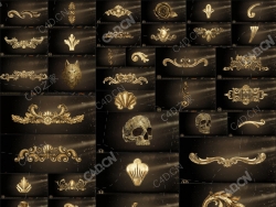 50组建筑装饰雕花模型Noya Decorative Ornamental Kit Alpha + 3d Model Kitbash