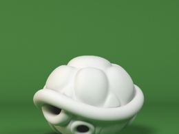 低面卡通龟甲图标模型Turtle Shell