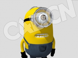C4D小黄人大眼萌卡通角色模型 Minion