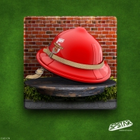 消防系列:安全帽C4D模型