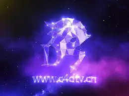 C4D酷炫的标志生长动画工程文件