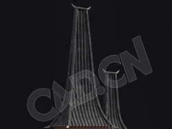 C4D香格里拉中式建筑模型 Kitbash3d-Shangri-La_BldgSM_F_grp