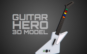 吉他C4D模型 C4D-3D Model Guitar Hero Guitar