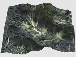黑色山沟地势Bladehill Terrain