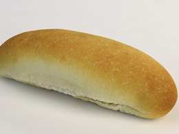 热狗面包C4D模型 hotdogbread
