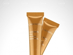 C4D OCTANE金色乳霜化妆品产品渲染模型