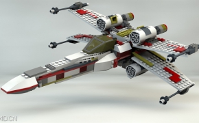 儿童组装卡通飞机C4D模型 Cartoon airplane 3D model