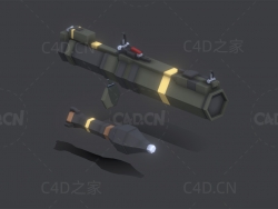低面卡通火箭弹发射器 m72 law rocket launcher