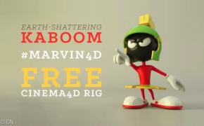 卡通形象火星人马文C4D模型 Marvin the Martian