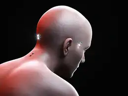 C4D实用工程第545季：坐着思考的科幻裸体男性C4D工程 C4D Project[Cinema4D - Octane]