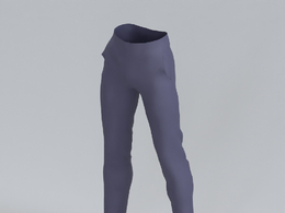 服饰模型：紧身版型裤子