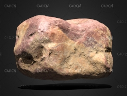 C4D大石头模型 stone 3d model