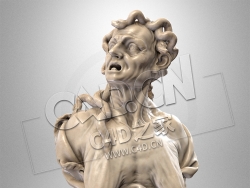 C4D蛇妇人雕像模型 Zawisc