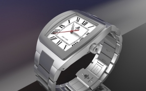 钛合金手表C4D模型 watch 3d models