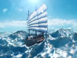 C4D海洋帆船效果