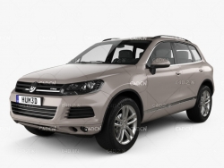 2010款大众途锐混合动力城市SUV汽车 Volkswagen Touareg hybrid 2010 3D model