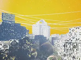 C4D x-particles镂空城市创意工程 SILICON ORBIS