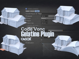 C4D模拟弹性动画效果插件 Code Vonc Gelatine Plugin