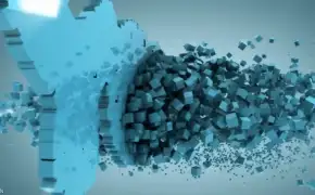 C4D方块变形汇聚成文字Logo教程 Cubes into Letters