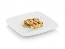 C4D吃过的半块菠菜糕点菠菜咬酥食物模型 Bitten pastry with spinach