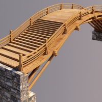 木桥3D模型 Woodbridge