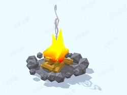 低面多边形篝火 Campfire