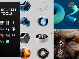 C4D节点资产预设工具包 Druckli Tools V2.0 下载｜Cinema 4D 常用节点效果合集