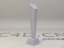 五角星奖杯3D模型 Cup