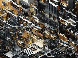C4D实用工程第265季：复杂的金属机械构造C4D工程文件 c4d project