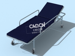 C4D医院担架床陪护床简易床医疗器械模型下载 Hospital-Stretcher 3dmodel