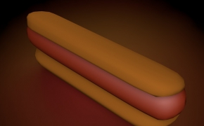 热狗C4D模型 3d Hotdog Model