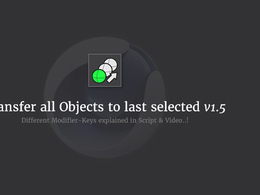 C4D将所有选定对象移动到zui*后选定的对象脚本