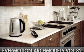 厨房电器3D模型合集 Archmodels vol 82