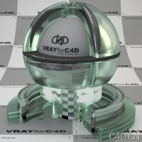 vray for c4d材质：Glas sandblasted 001