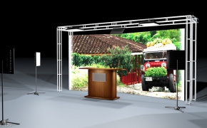 电视节目搭建场景C4D模型 Television Set Scene 3d model