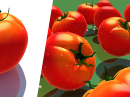 西红杮C4D模型 tomato