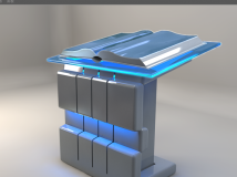 电子翻书3D模型 空中翻书3D模型 Electronic open book