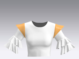c4d模型女性衣服上衣Sleeves-23