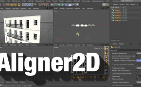 C4D对齐插件Aligner2D（R13-R15）