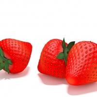 草苺C4D模型 strawberry