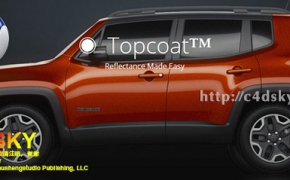 C4D R17插件：GSG真实纹理反射材质插件GreyscaleGorilla Topcoat v.1.0 C4D R16+ W...