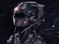 未来幻想机器人工程文件C4D模型